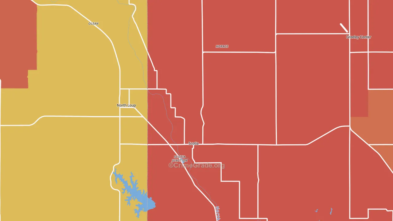 Scotia, NE Map of Vandalism Rates