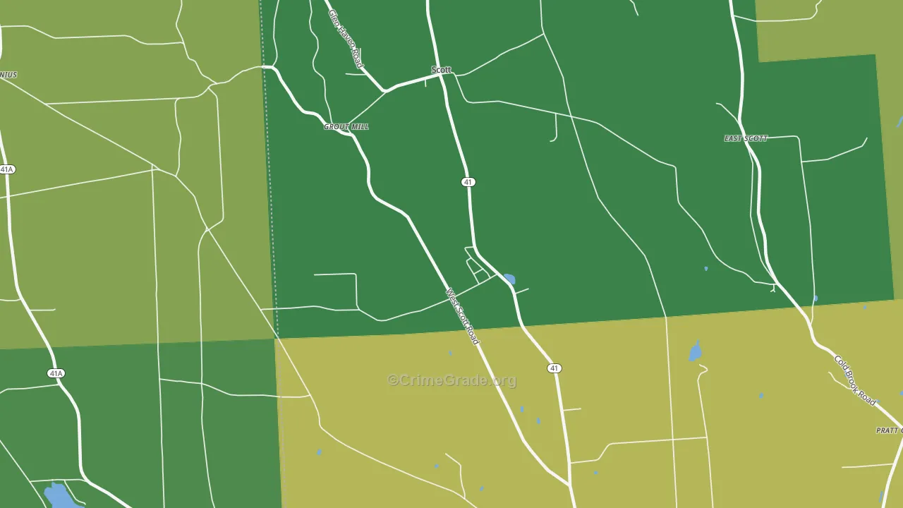Scott, NY Map of Vandalism Rates