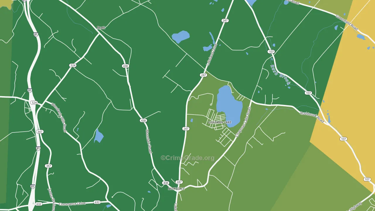 Scott, PA Map of Vandalism Rates