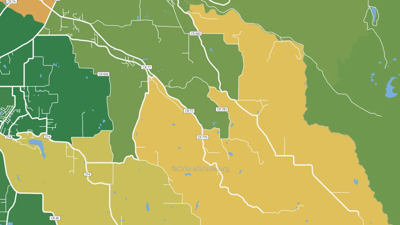 Scotts Mills, OR Map of Vandalism Rates