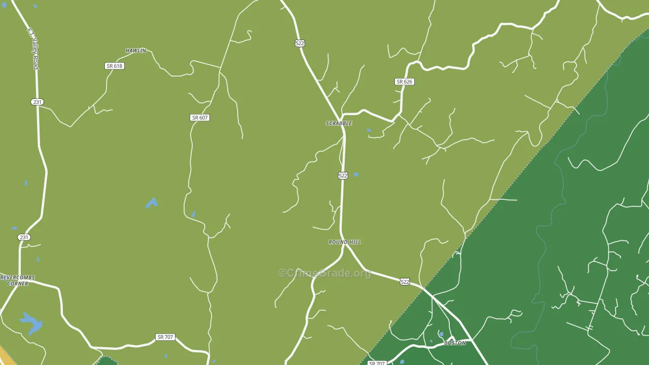 Scrabble, VA Map of Vandalism Rates