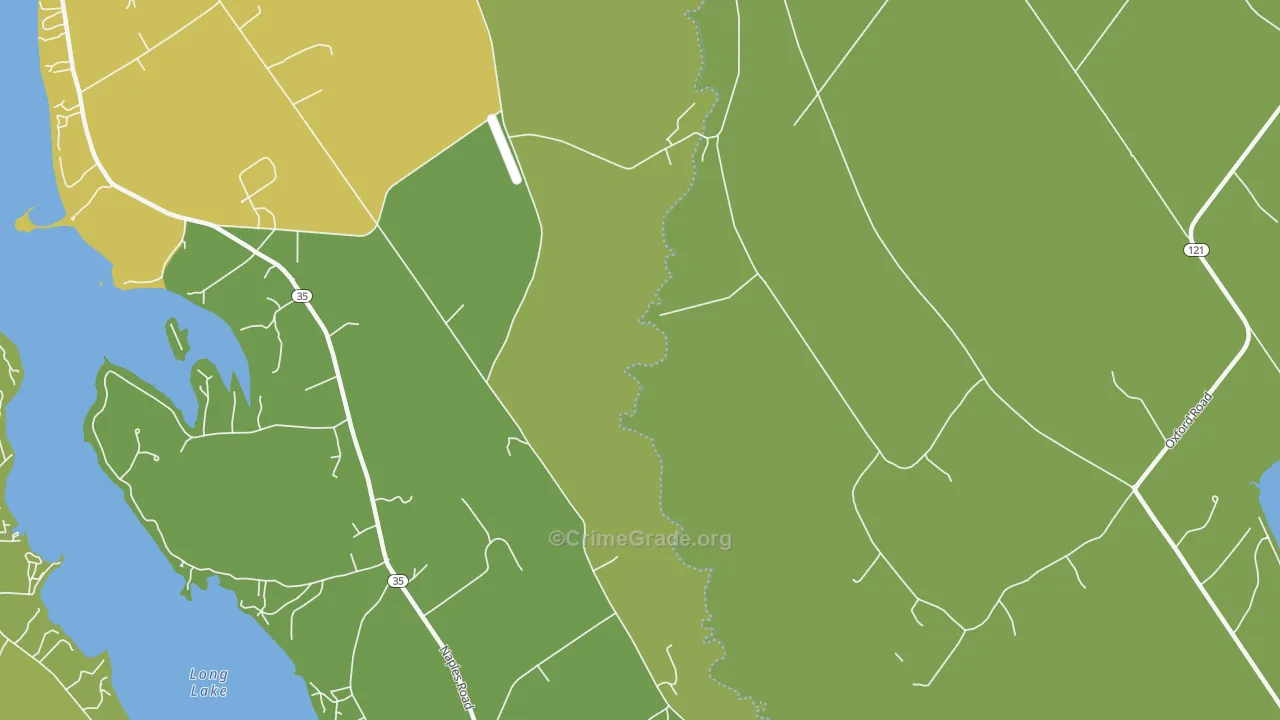 Scribners Mill, ME Map of Vandalism Rates