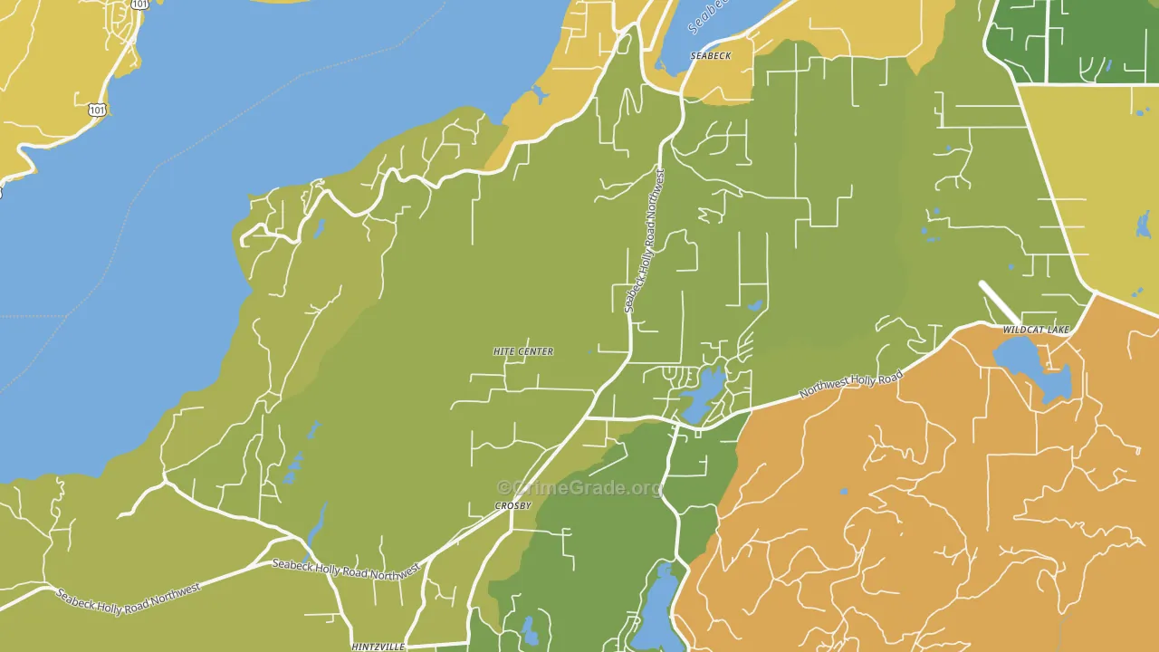 Seabeck, WA Map of Vandalism Rates