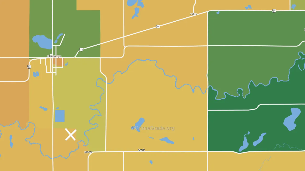 Searles, MN Map of Vandalism Rates