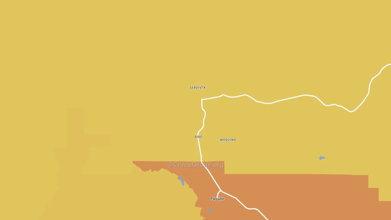 Seboyeta, NM Map of Vandalism Rates