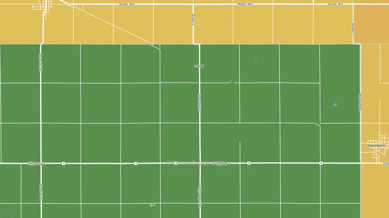 Sedan, NE Map of Vandalism Rates
