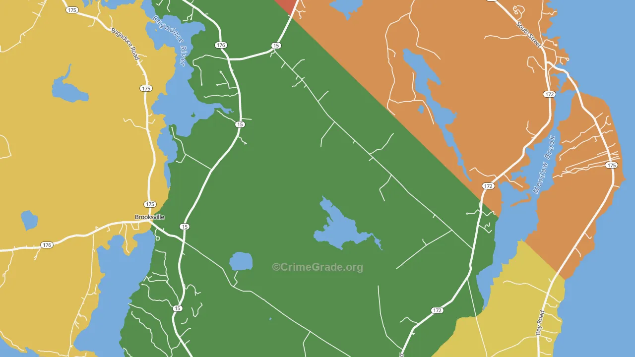 Sedgwick, ME Map of Vandalism Rates