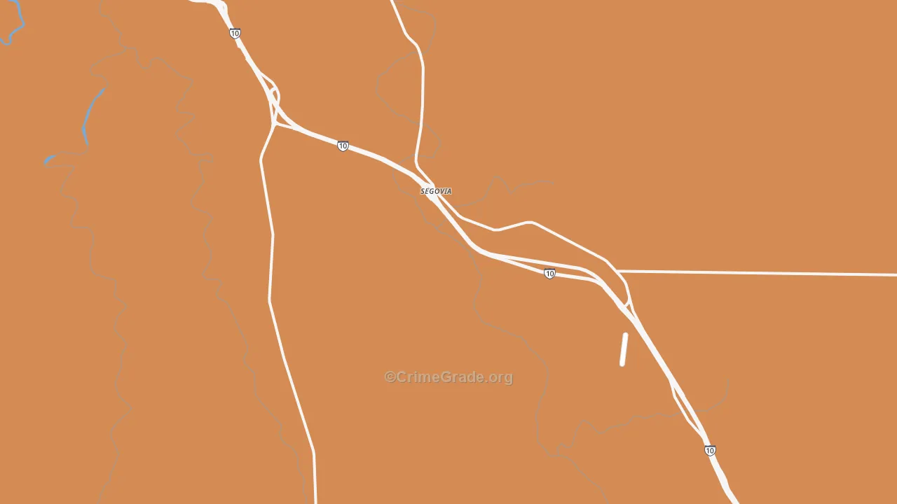 Segovia, TX Map of Vandalism Rates