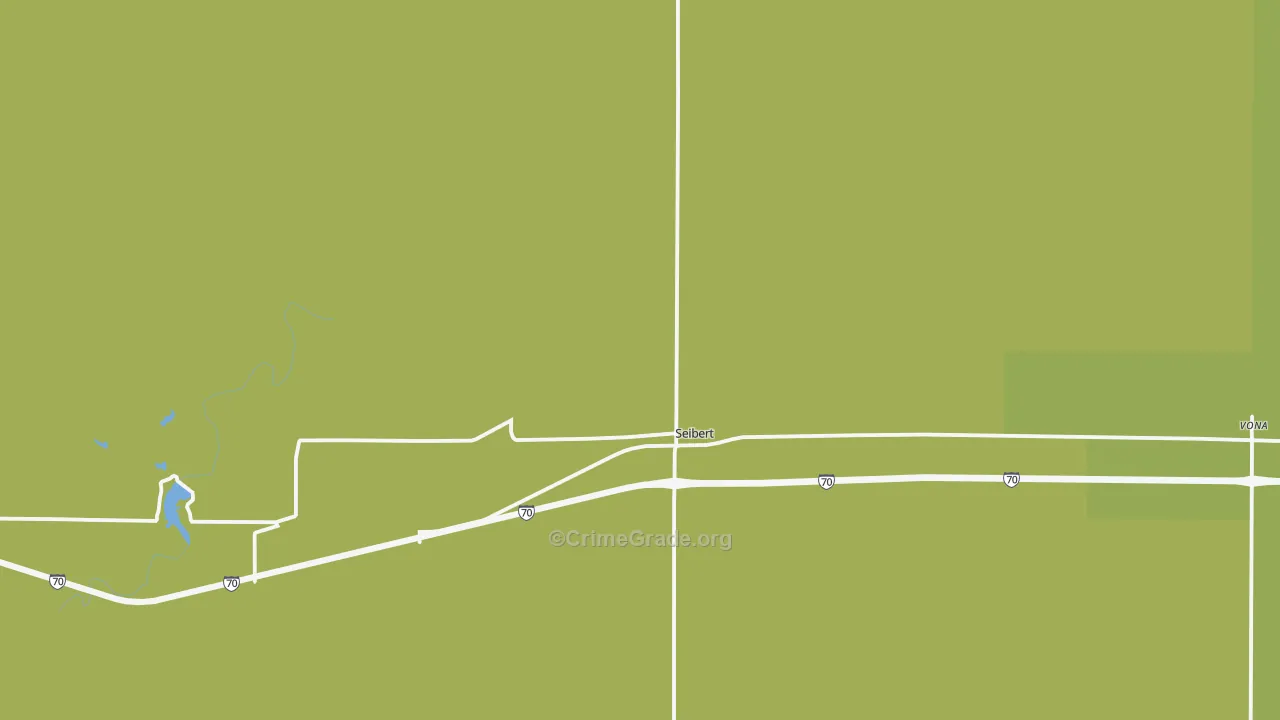 Seibert, CO Map of Vandalism Rates