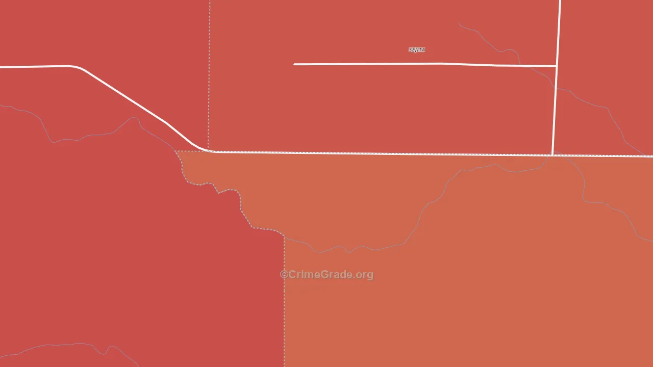 Sejita, TX Map of Vandalism Rates