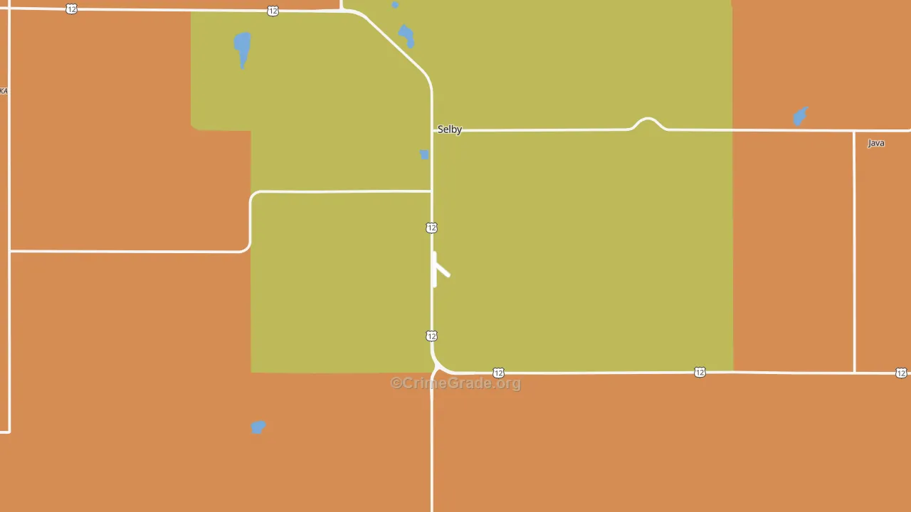 Selby, SD Map of Vandalism Rates