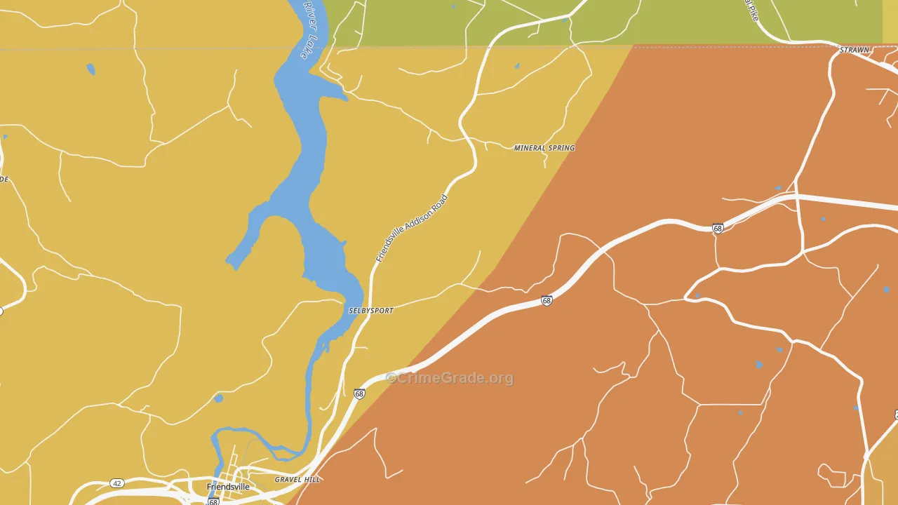 Selbysport, MD Map of Vandalism Rates