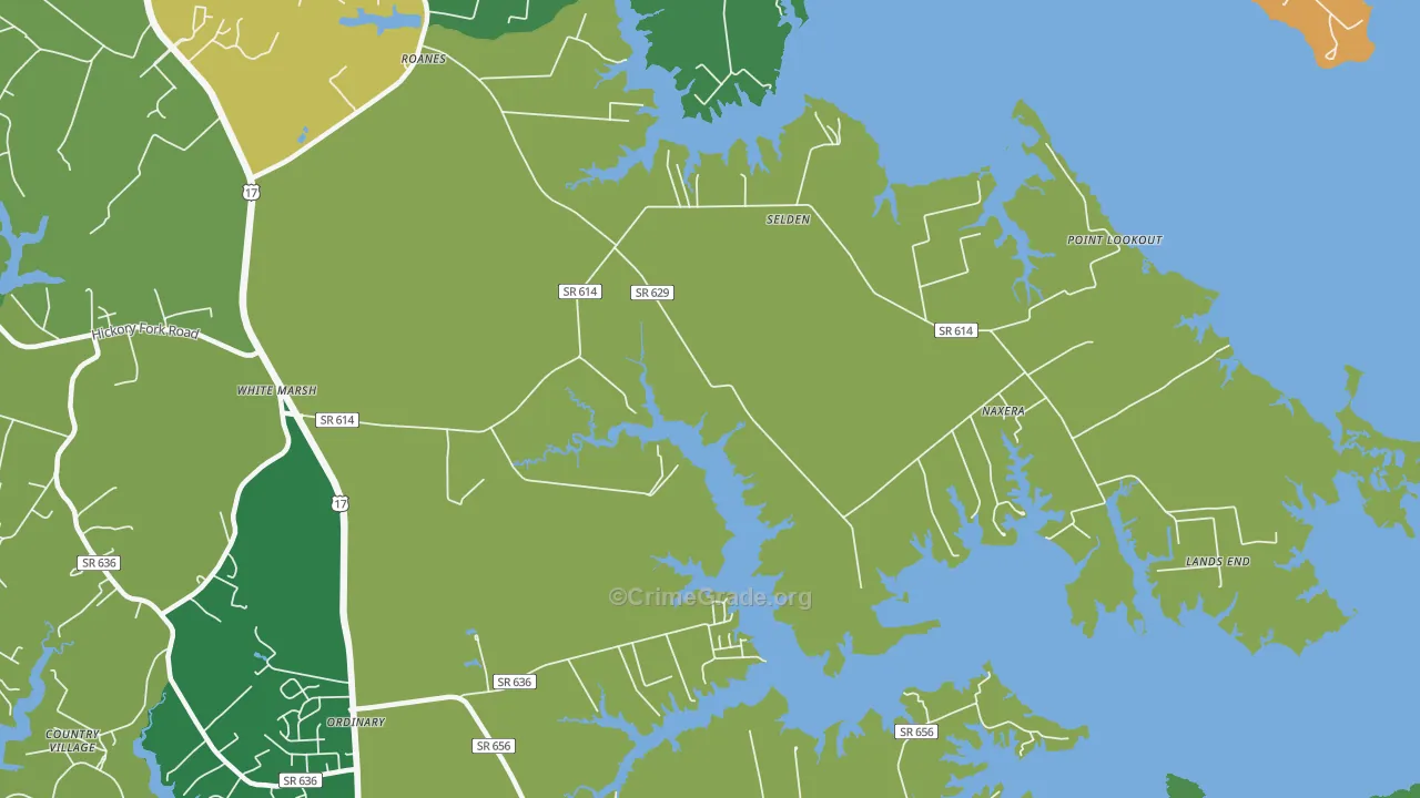 Selden, VA Map of Vandalism Rates