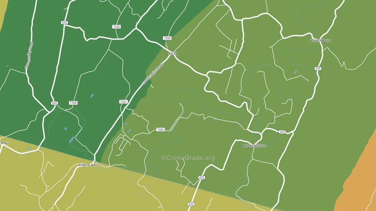 Selea, PA Map of Vandalism Rates