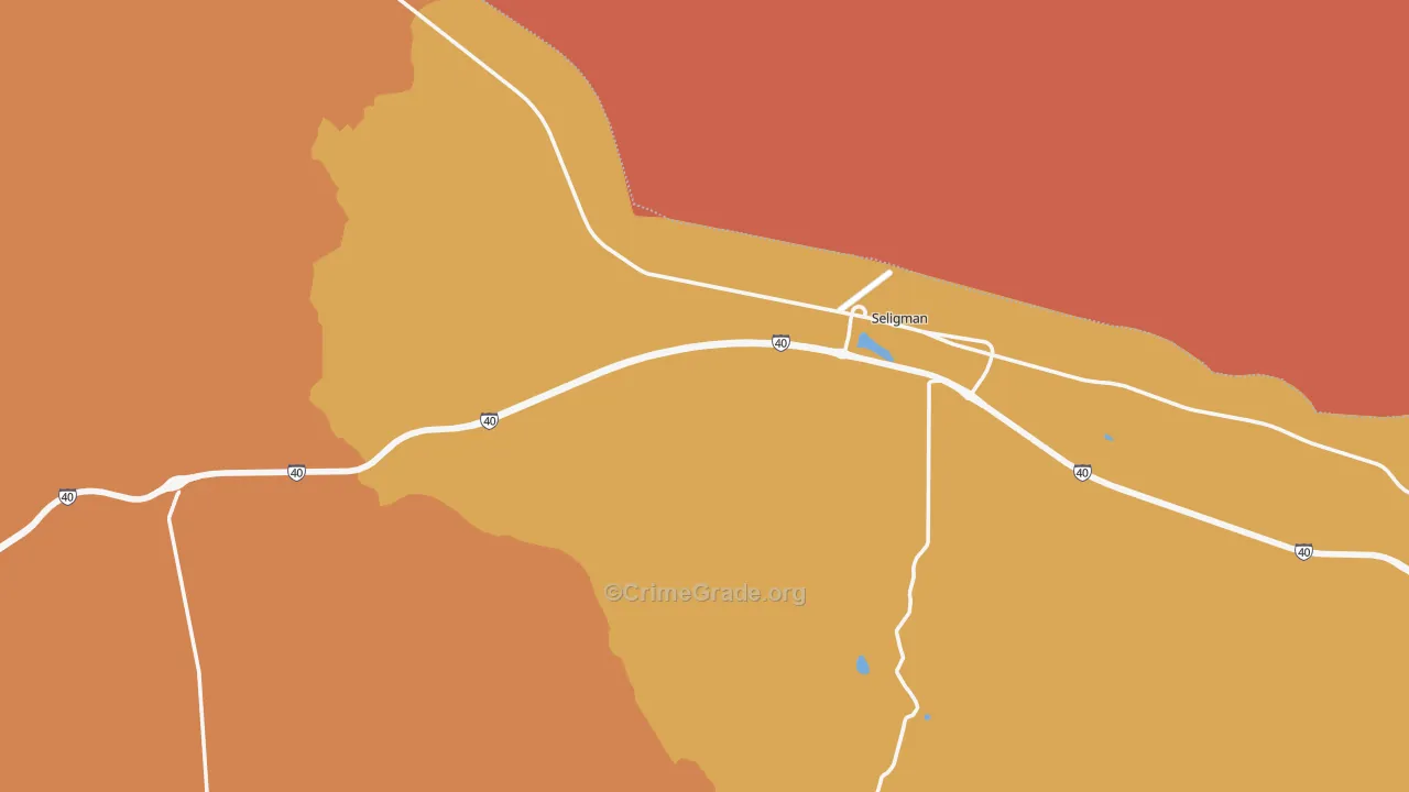 Seligman, AZ Map of Vandalism Rates