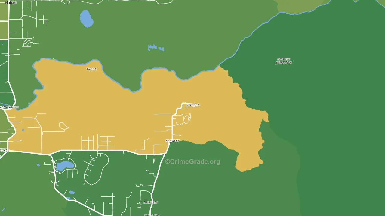 Selleck, WA Map of Vandalism Rates