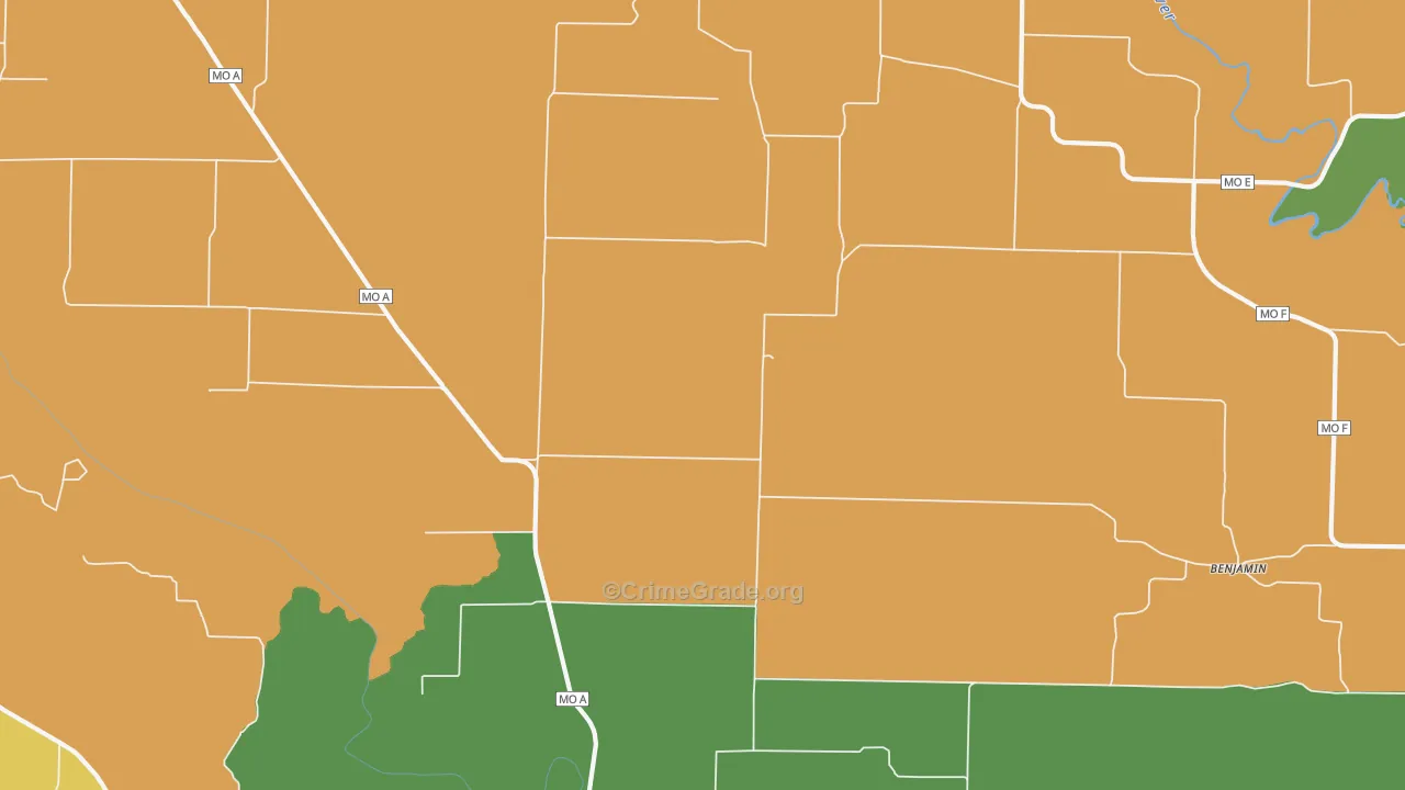 Sellers, MO Map of Vandalism Rates
