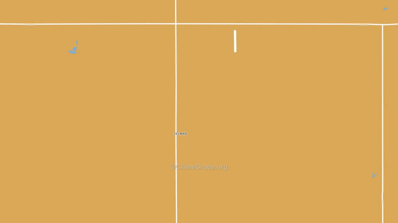 Selman, OK Map of Vandalism Rates