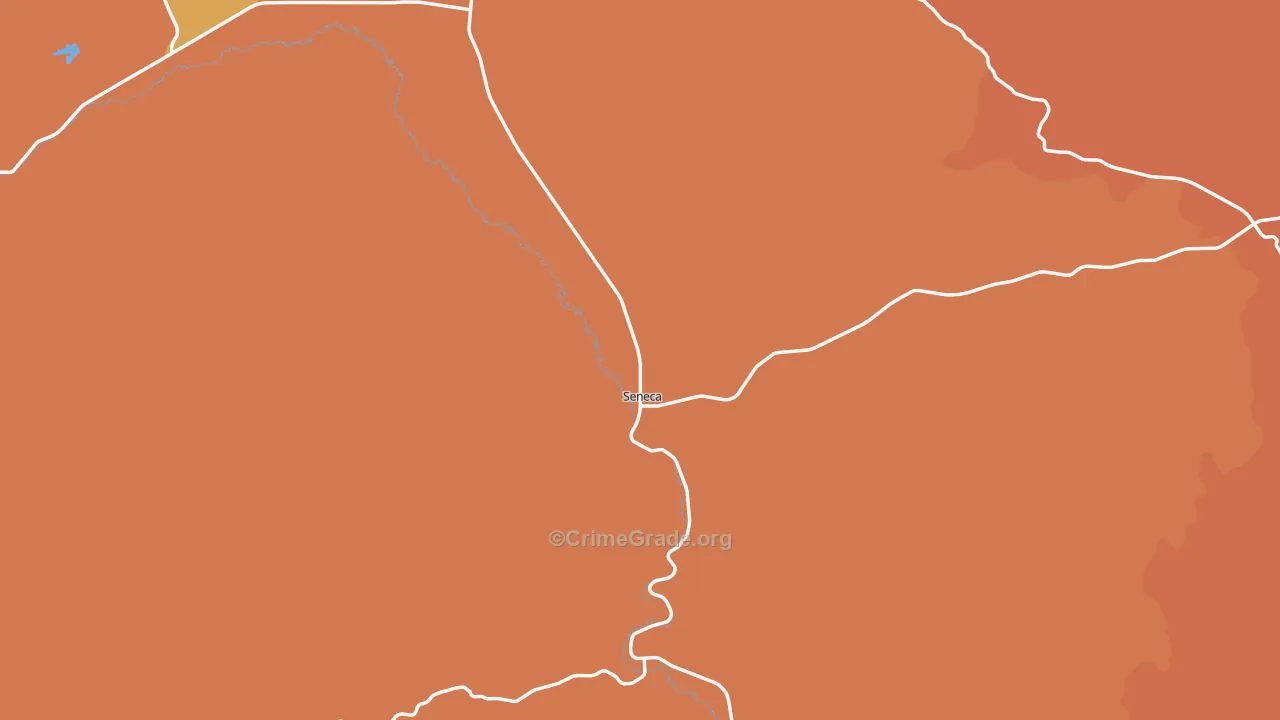 Seneca, OR Map of Vandalism Rates