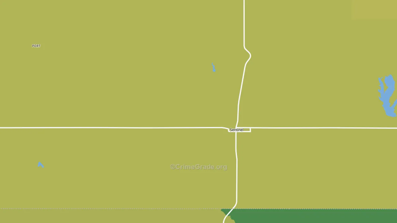 Sentinel, OK Map of Vandalism Rates