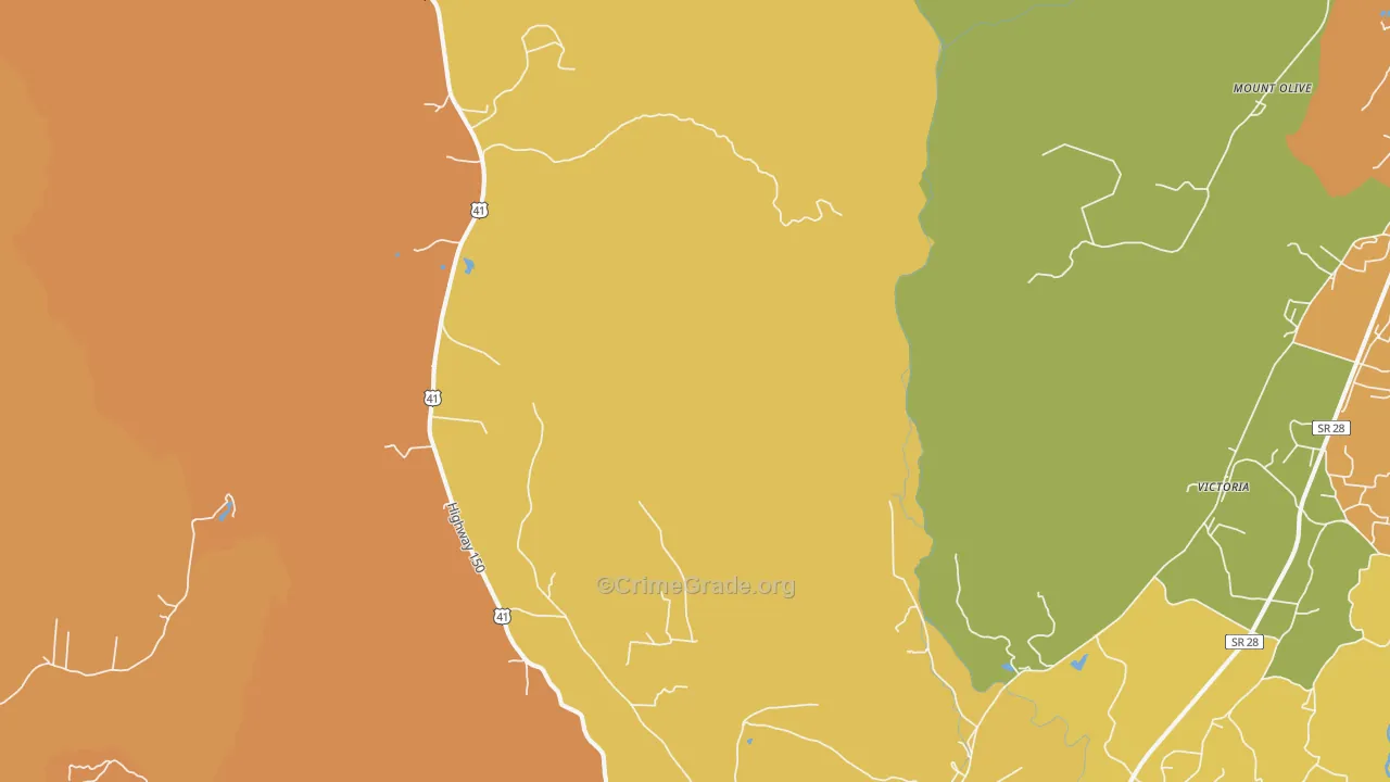 Sequatchie, TN Map of Vandalism Rates