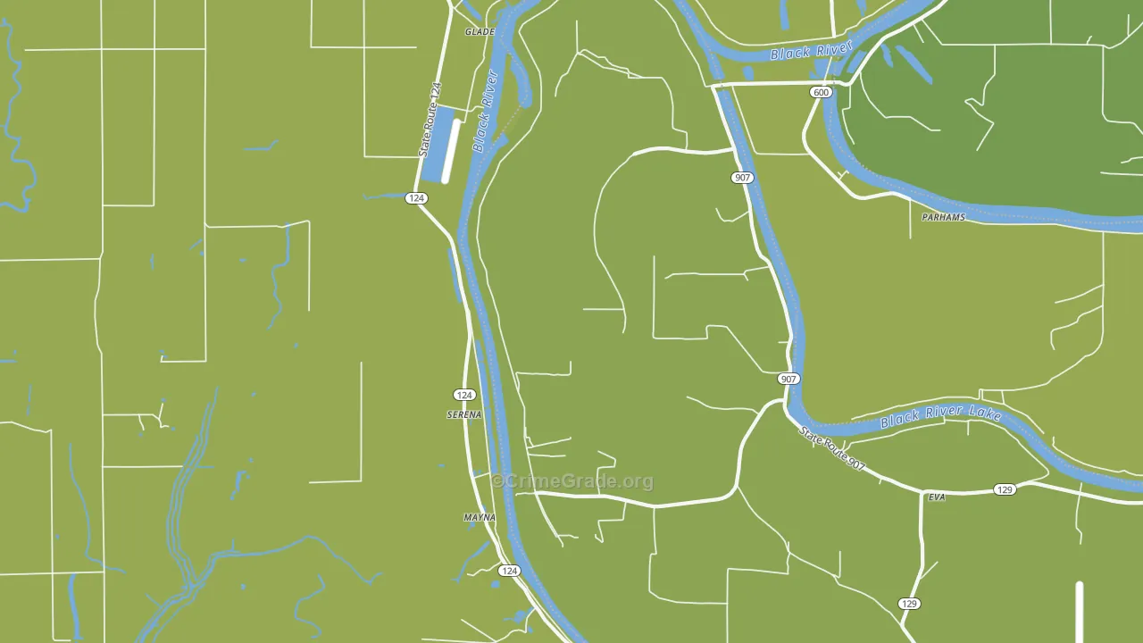 Serena, LA Map of Vandalism Rates