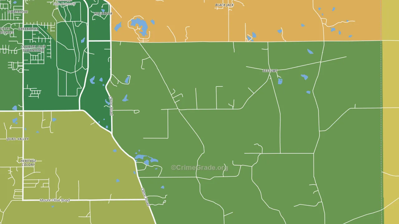 Sessums, MS Map of Vandalism Rates