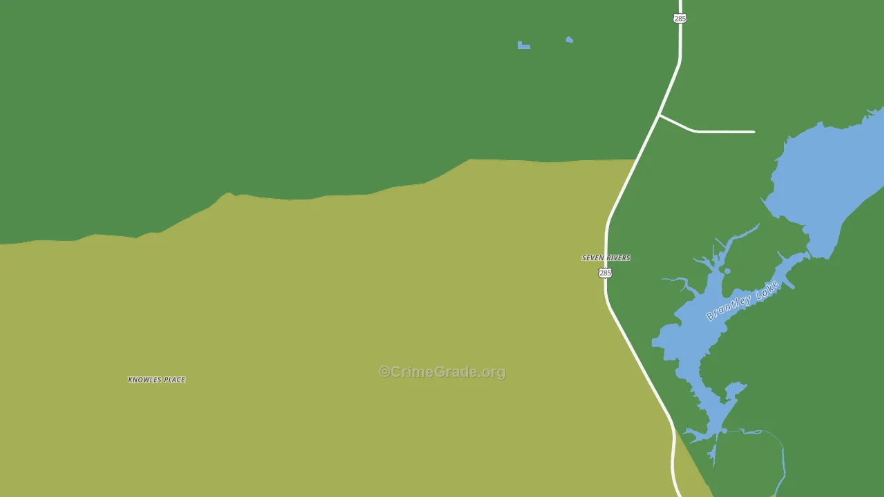 Seven Rivers, NM Map of Vandalism Rates