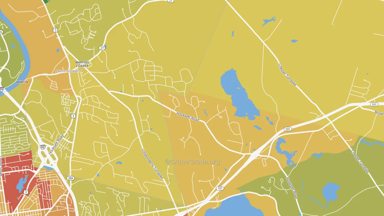 Severance, NH Map of Vandalism Rates