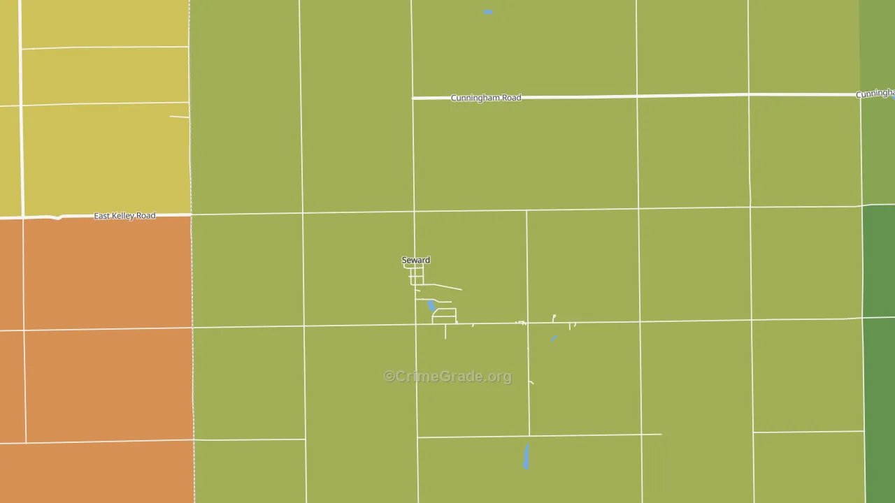 Seward, IL Map of Vandalism Rates