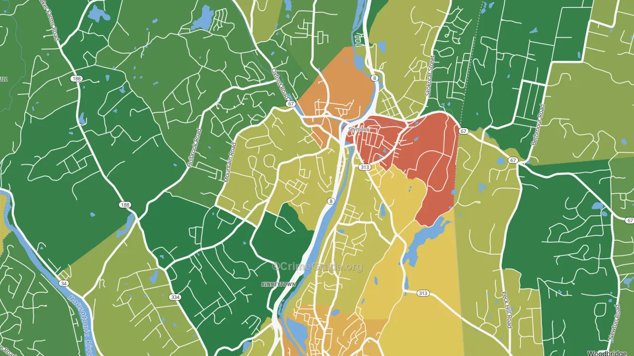 Seymour, CT Map of Vandalism Rates