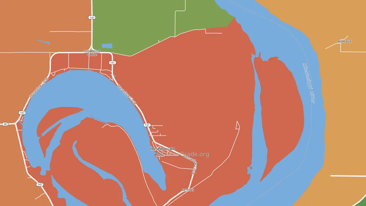 Seyppel, AR Map of Vandalism Rates