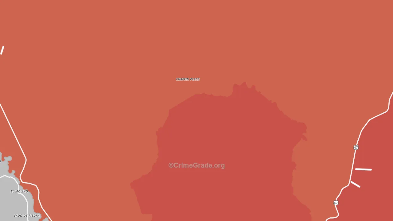 Shafter, TX Map of Vandalism Rates