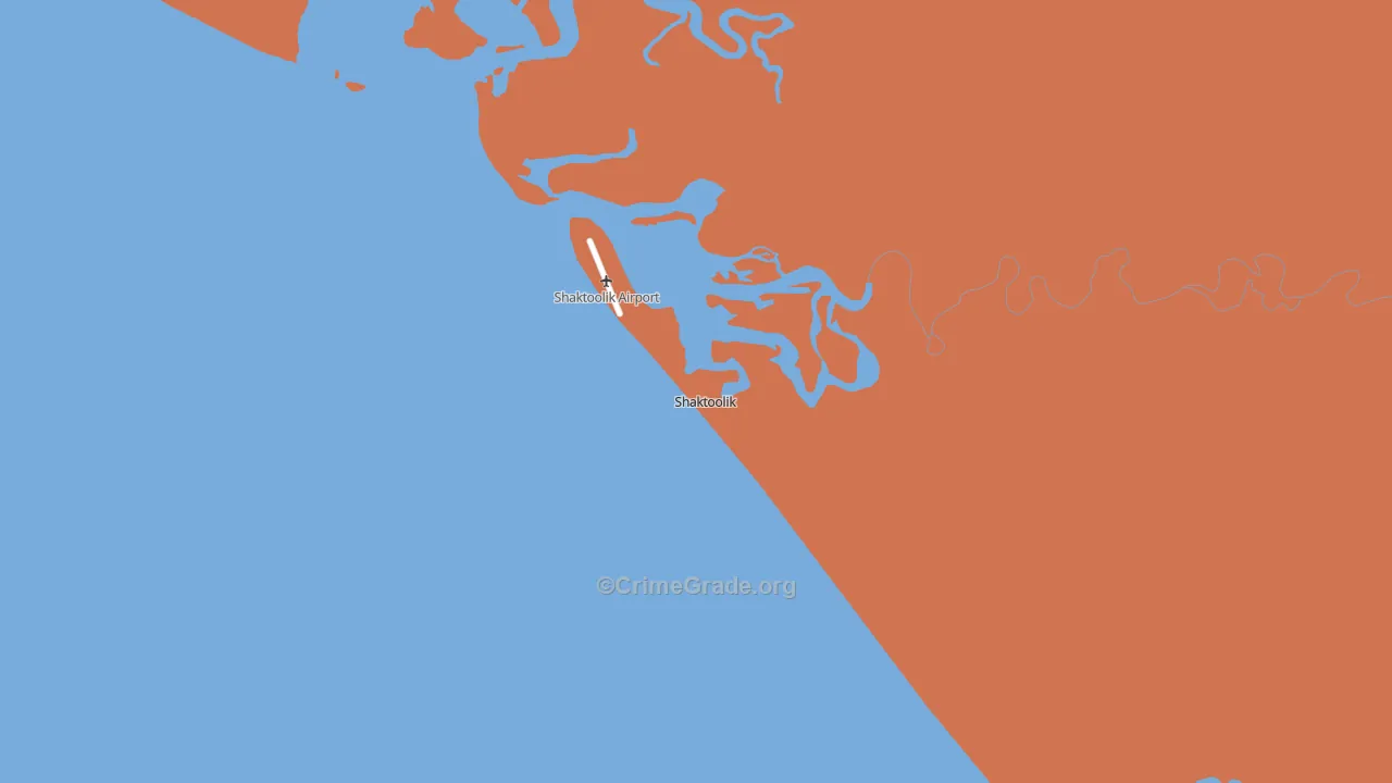 Shaktoolik, AK Map of Vandalism Rates