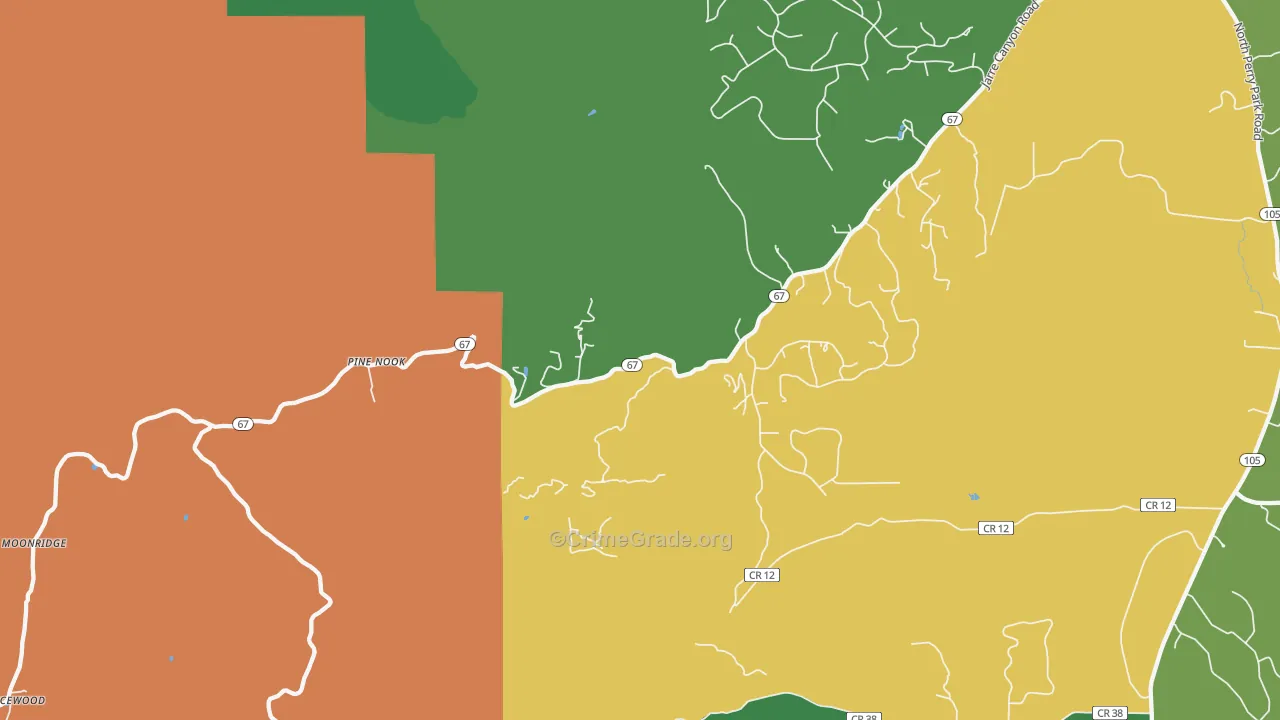 Shamballah-Ashrama, CO Map of Vandalism Rates