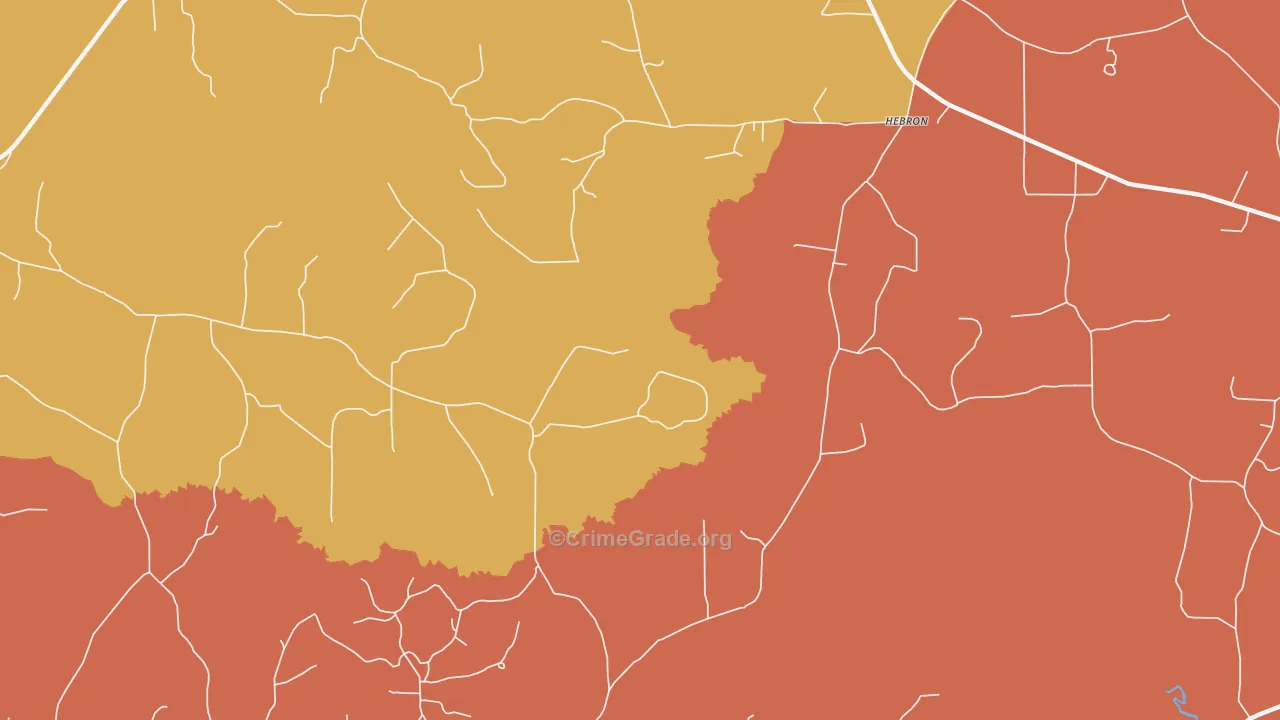 Sharon, LA Map of Vandalism Rates