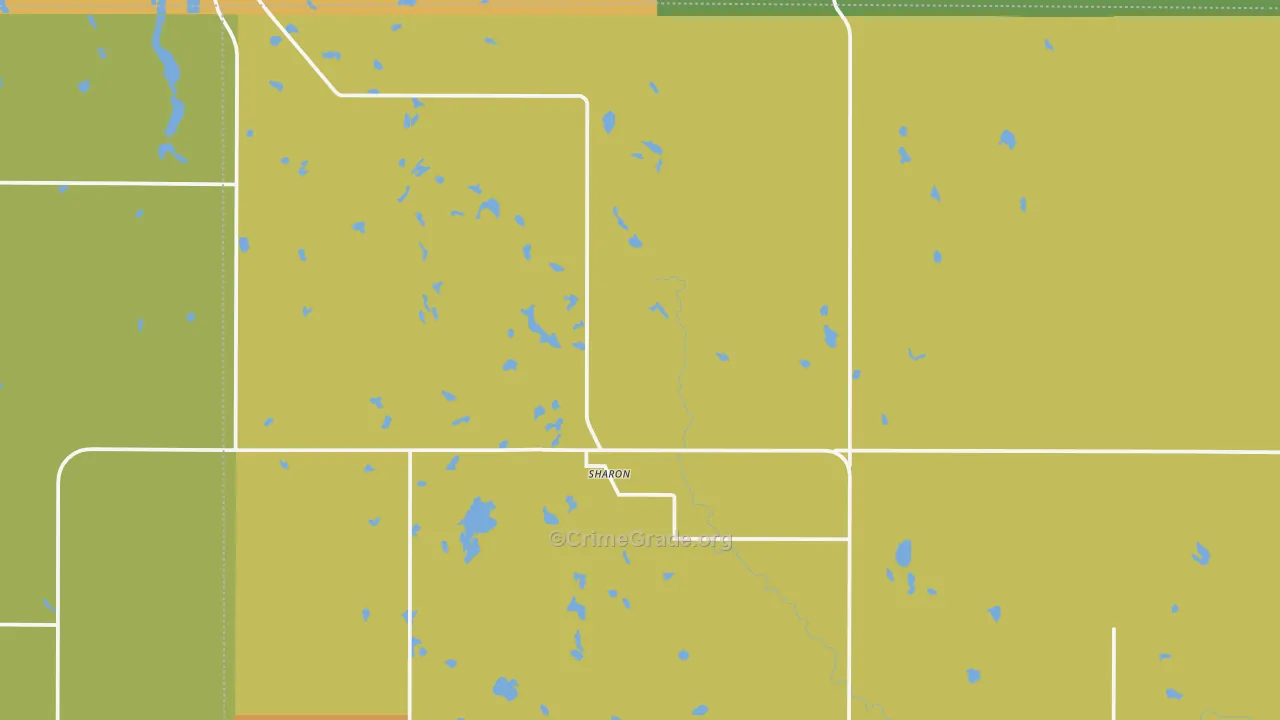 Sharon, ND Map of Vandalism Rates