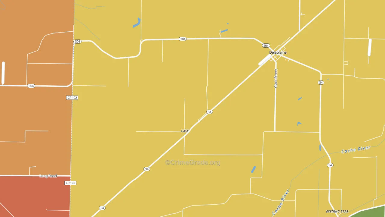 Sharum, AR Map of Vandalism Rates