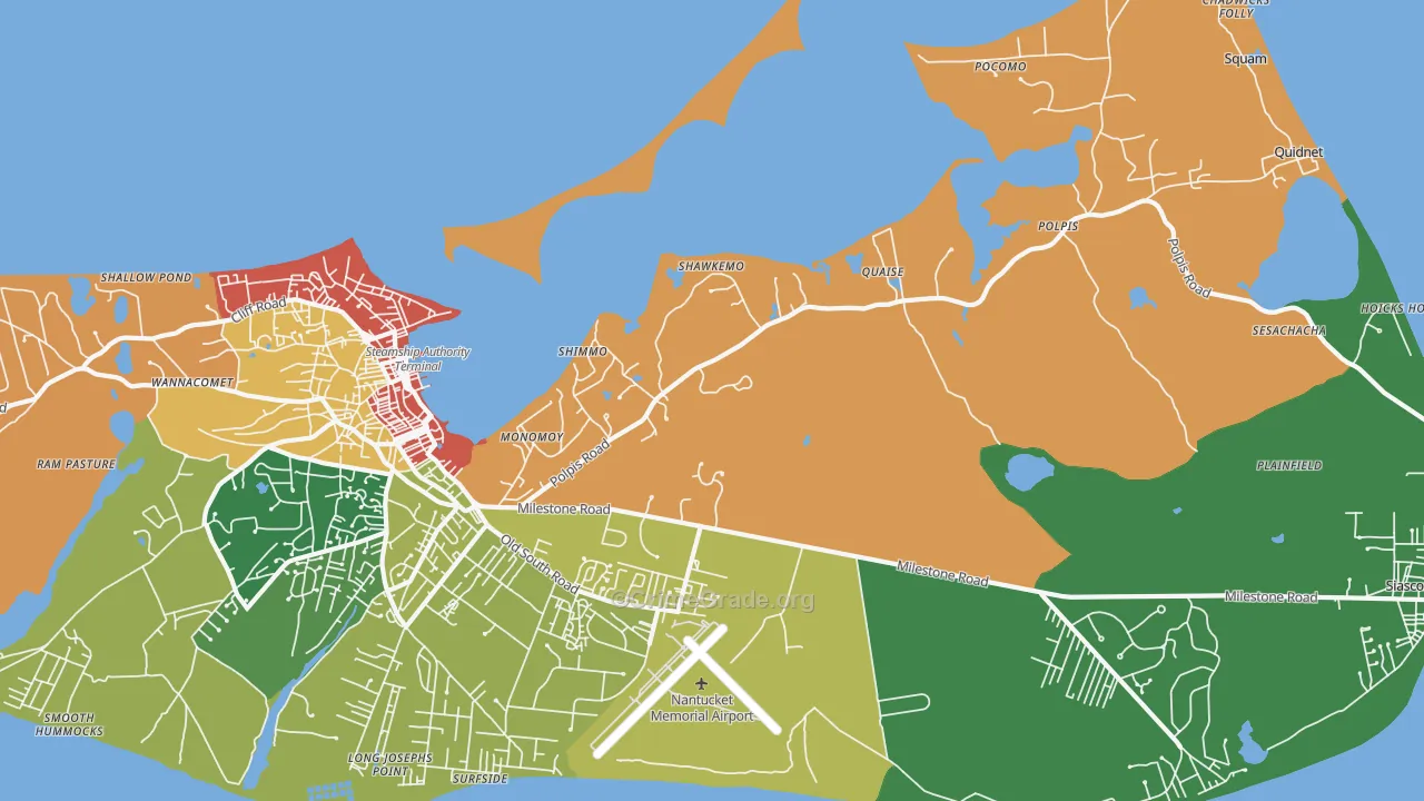 Shawkemo, MA Map of Vandalism Rates