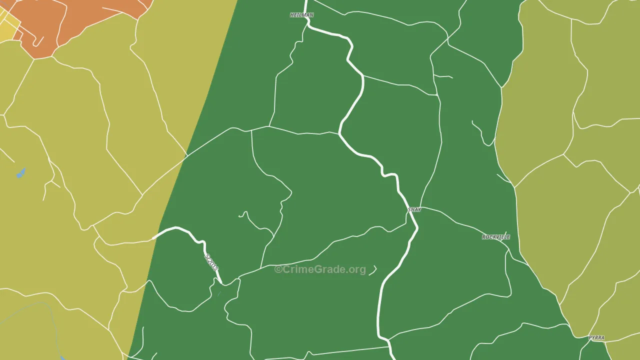 Shay, PA Map of Vandalism Rates
