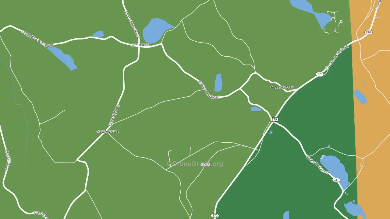 Shehawken, PA Map of Vandalism Rates