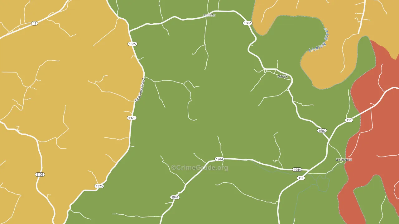 Sherburne, KY Map of Vandalism Rates