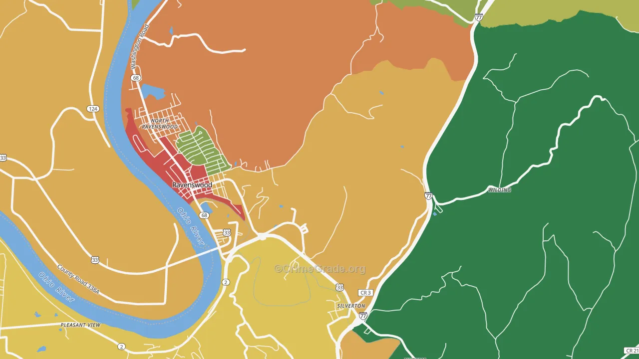 Sherman, WV Map of Vandalism Rates