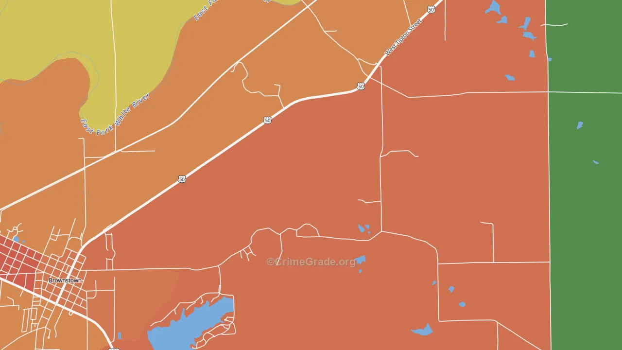 Shields, IN Map of Vandalism Rates