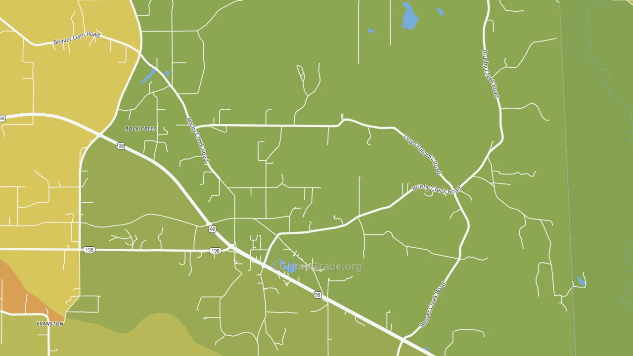 Shipman, MS Map of Vandalism Rates