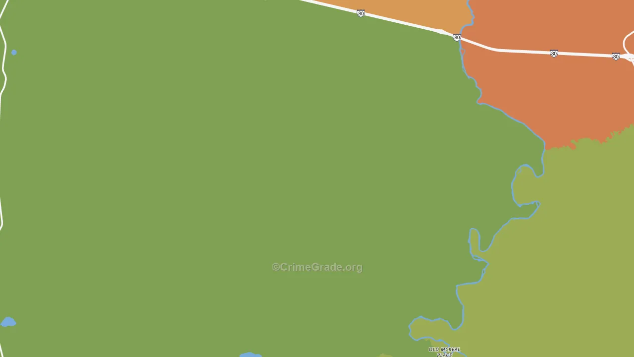 Shirley Basin, WY Map of Vandalism Rates
