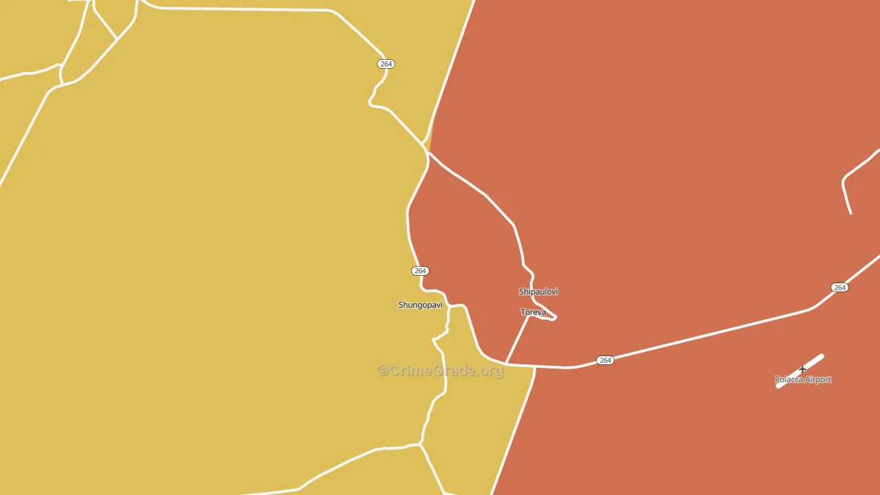 Shongopovi, AZ Map of Vandalism Rates