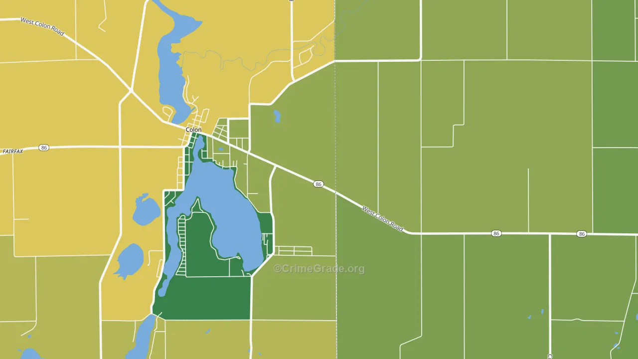 Shorecrest, MI Map of Vandalism Rates