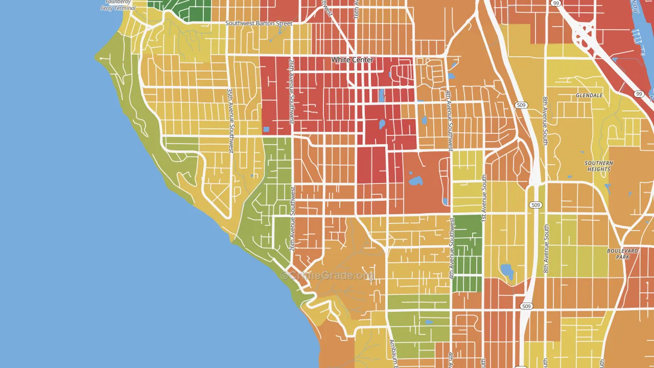 Shorewood, Seattle, WA Map of Vandalism Rates