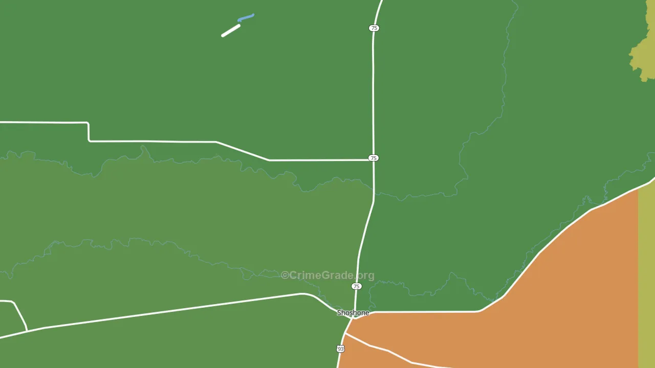 Shoshone, ID Map of Vandalism Rates